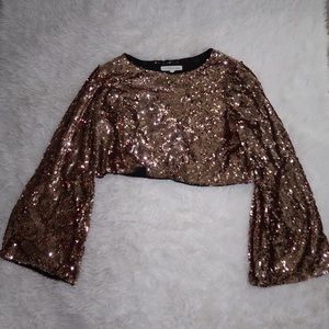 Sequins crop top